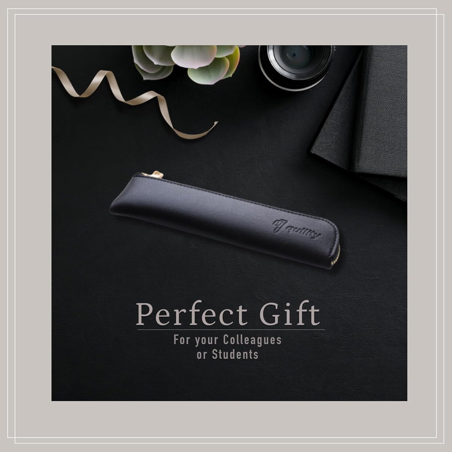 Graphlet Mechanical Drafting Pencil + Ain HB/B/2B leads, original Black slim pen case (0.9mm)