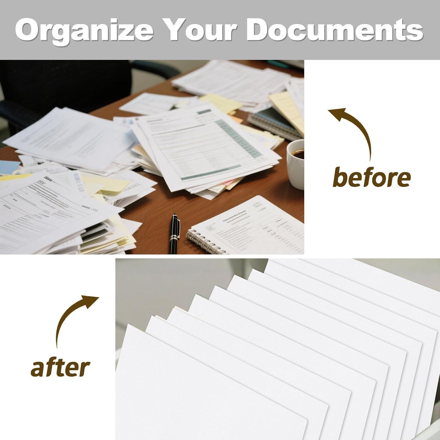 Folders with Pockets, LAYZZ 30 Pack Paper Pocket Folders, 2 Pocket Folders Fits Letter Size Paper, for School Office and Home (White)