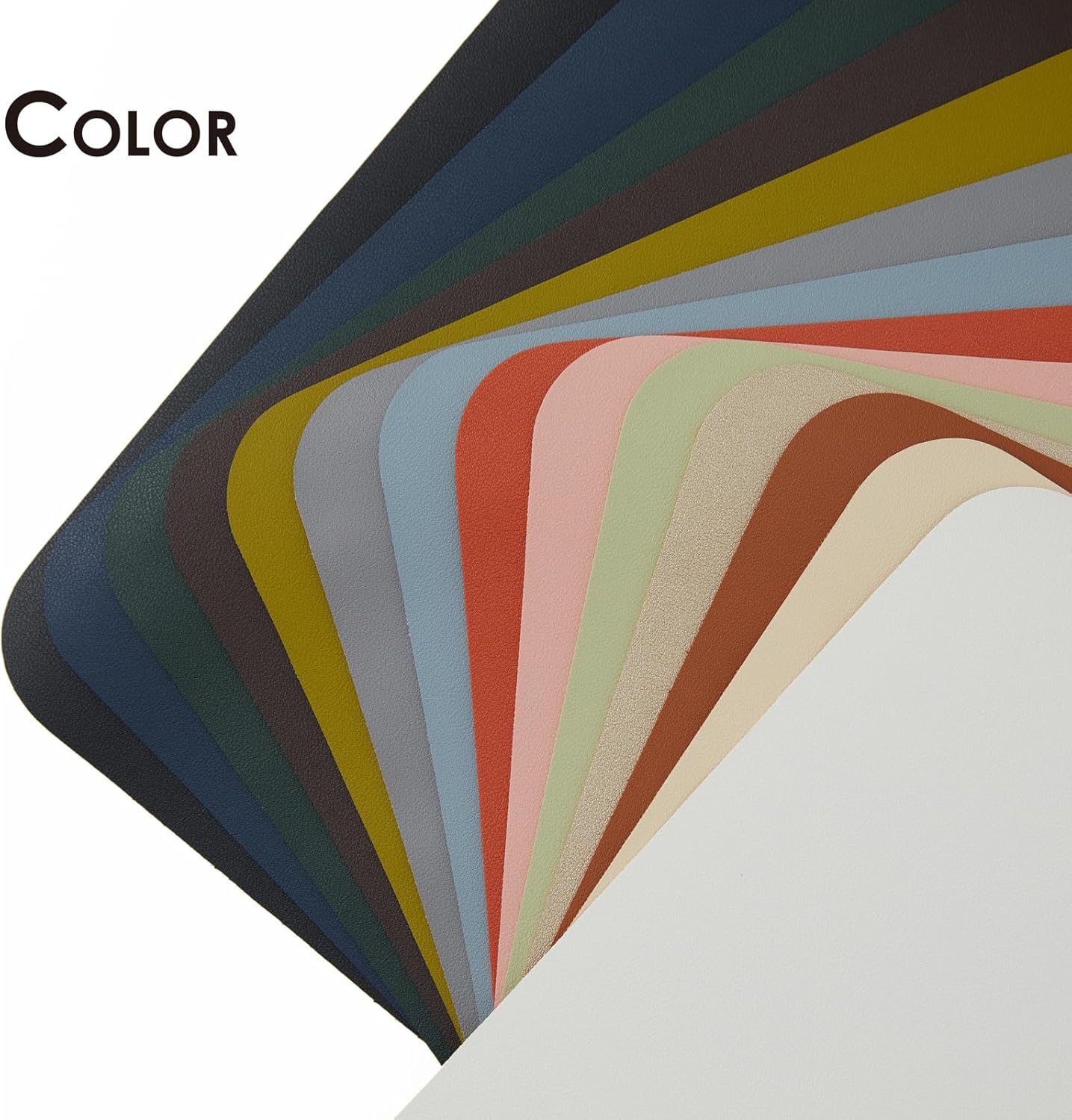 Compact Leather Desk Mat - Small Non-Slip PU Desk Pad for Office and Home - Desk Organization and Accessories - Ideal for Large Mouse Pad and Small Desk Mats on Top of Desks (Apricot,23.6"x 11.8")