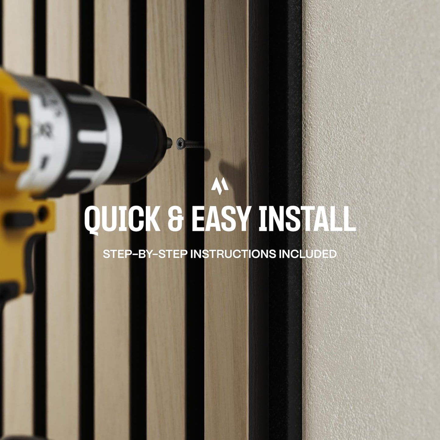 2-Pack Wood Panels for Wall - Acoustic Wood Slat Wall Panels, Soundproof Wooden Paneling for Interior Decor