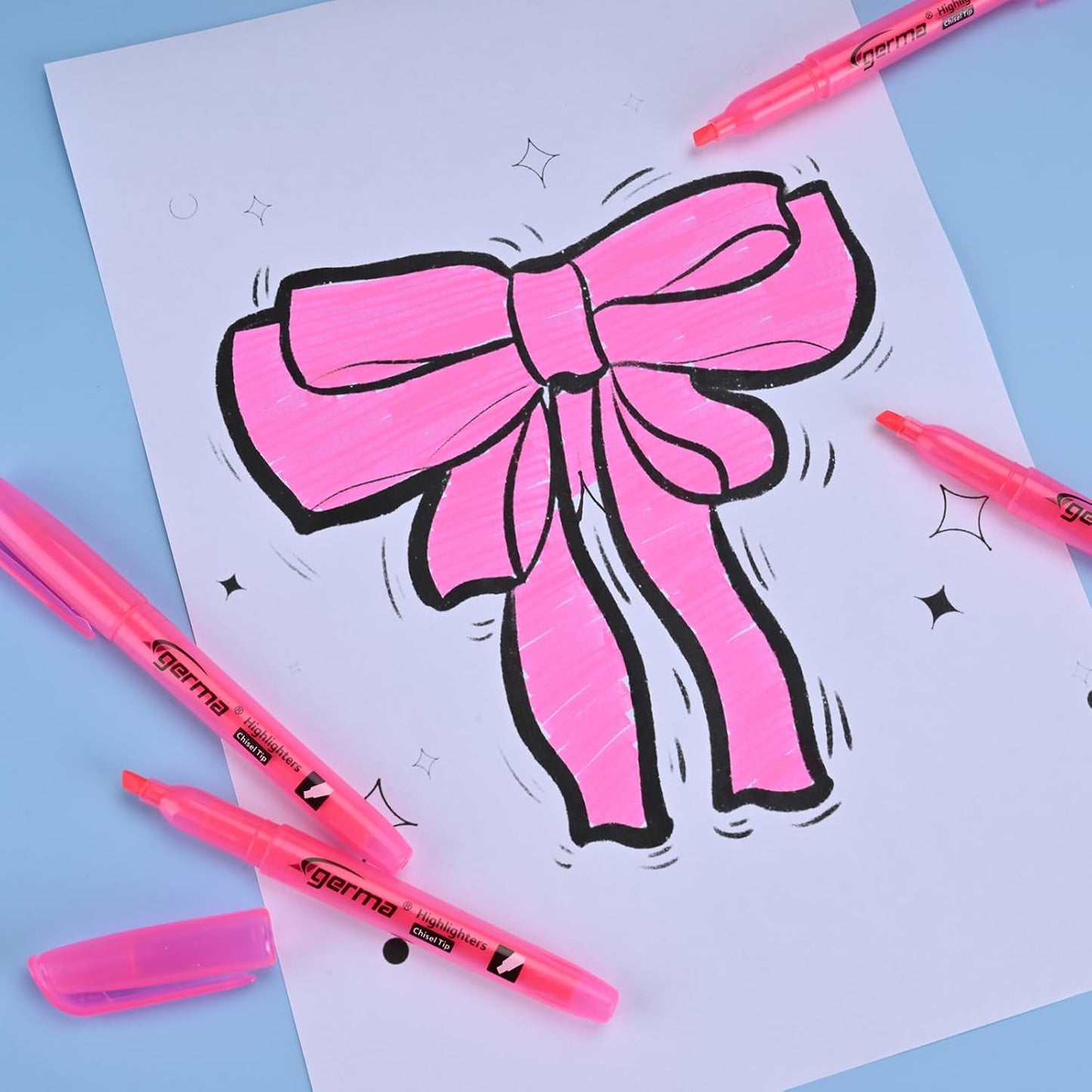 Highlighters 36 Pack, Chisel Tip Pink Highlighter Bright Colors, Quickly Drying, Perfect for Students Kids Adults Highlighting in Classroom, School, Office