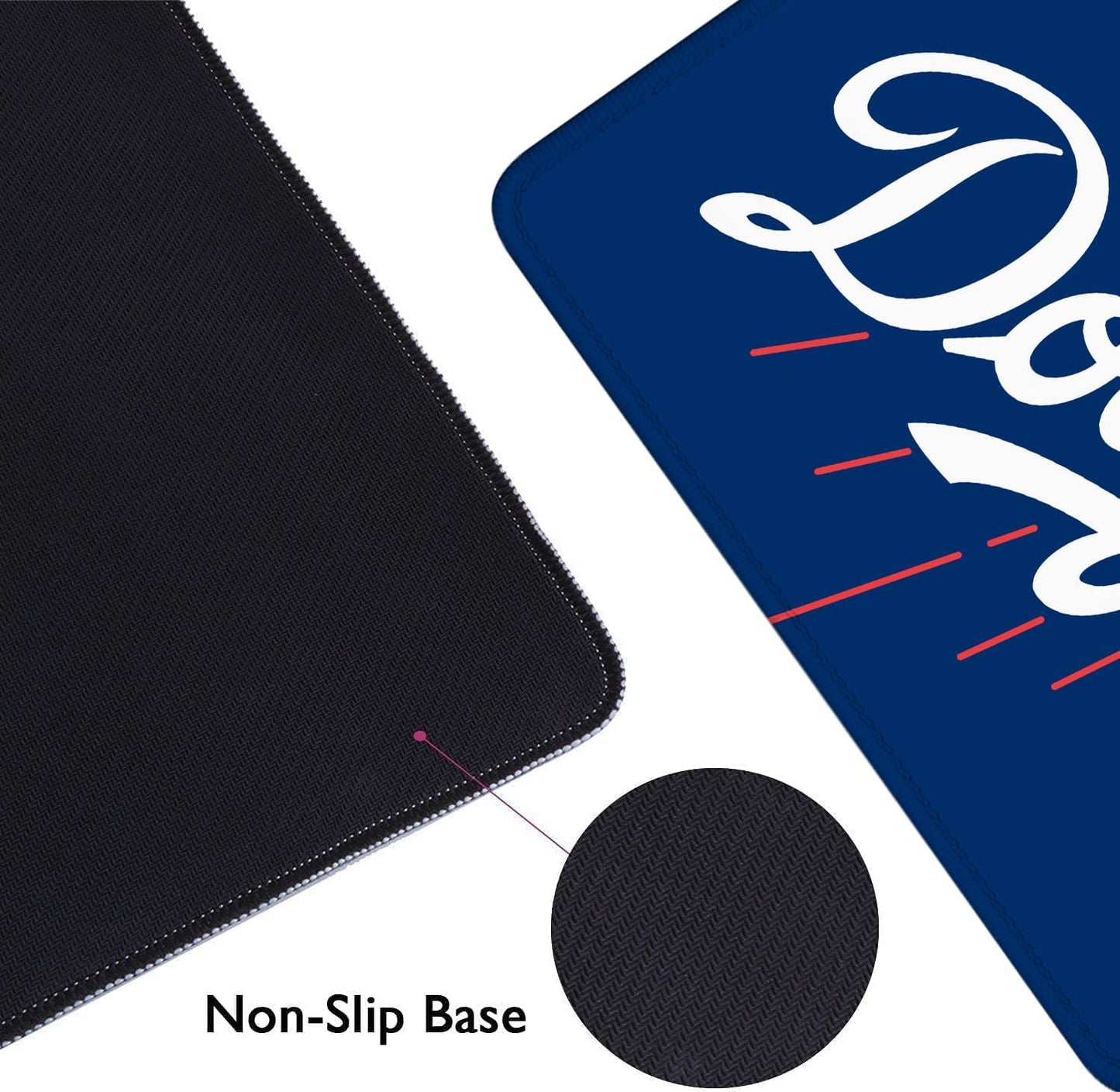Generic Baseball Mouse Pad Extended Large Gaming Desk Pad 31.5 x 11.8 Inch, XL Mousepad Topographic Mouse Pad with Anti-Slip Rubber Base for Los Angeles Home Office