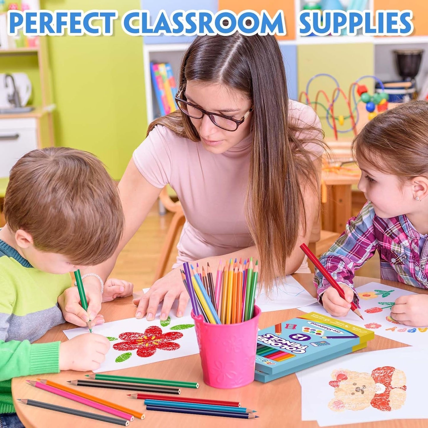 Aigybobo 432 Count Colored Pencils Bulk, 36 Pack Colored Pencils for Kids 12 Colors, Pre-sharpened Color Pencils, Bulk Coloring Pencils School Supplies for Teachers, Classroom Prizes, Art Supplies