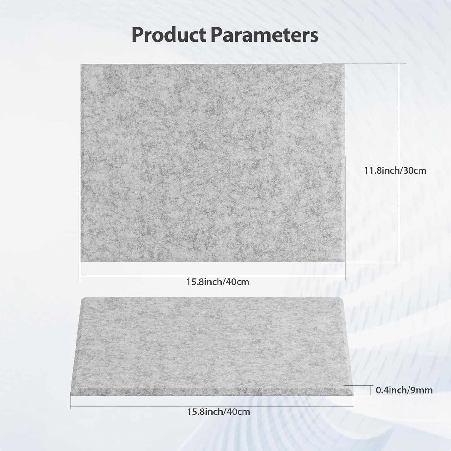 12 Pack Acoustic Panels Self Adhesive Sound Proof Foam, High Density Sound Acoustic Panel, 16X12X0.4 Inch 4:3 Rectangle Panels in Home, Office, Reccording Room, Studio,more(Silver Gray)