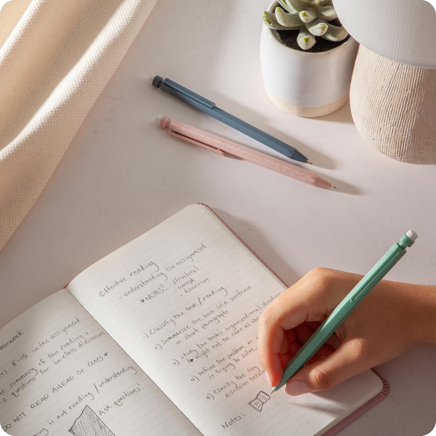 U Brands U-Eco Recycled Mechanical Pencil Set, Bulk Mechanical Pencils 0.7mm, Speckled Brights, Medium Lead, School Supplies, 10 Pack