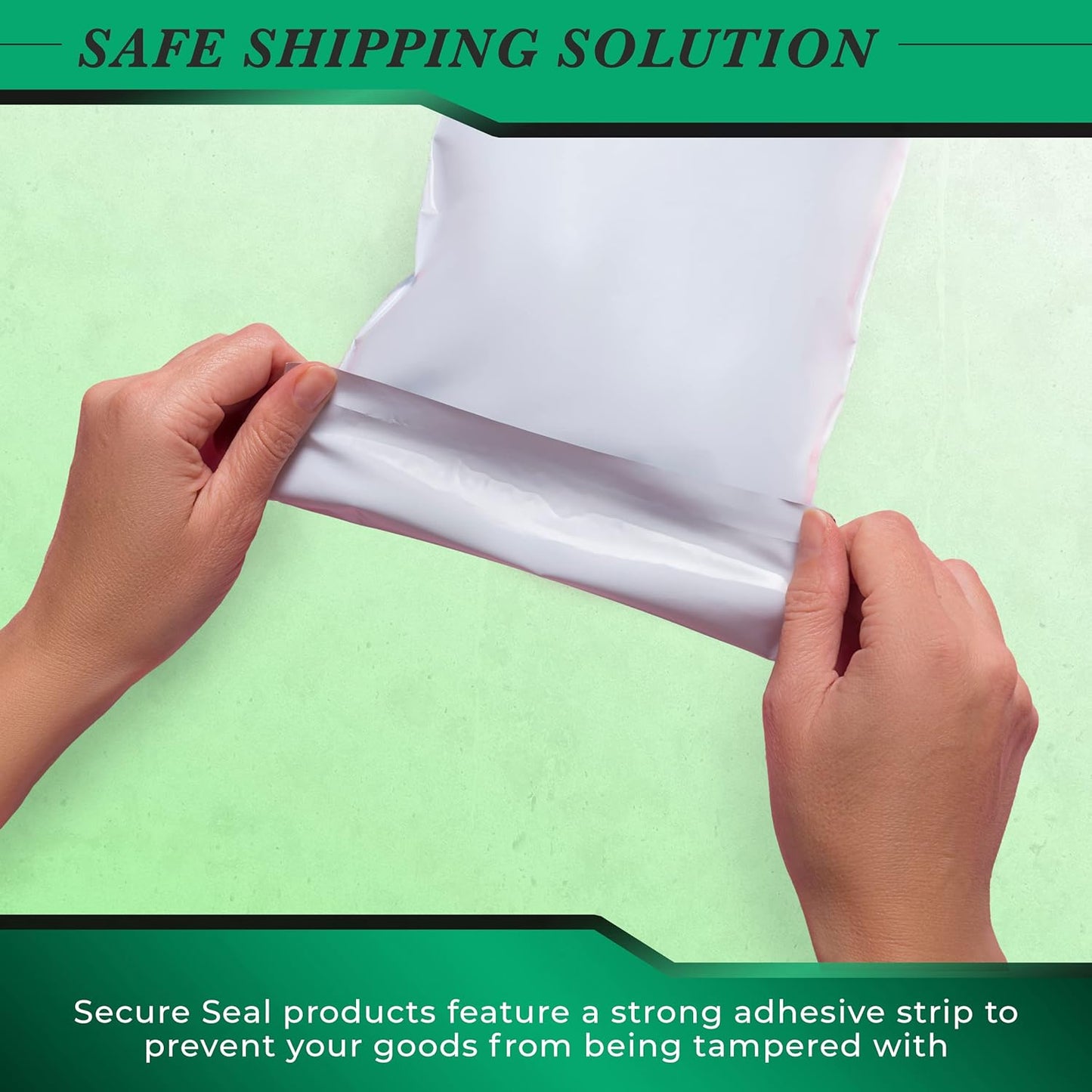 1000 Pack Secure Seal White Poly Mailers Shipping Bags - Safe Shipping with 9x12 Mailers Poly Bags - E-Commerce Poly Bags for Shipping - Self Sealing 2 Mil Poly Shipping Envelopes