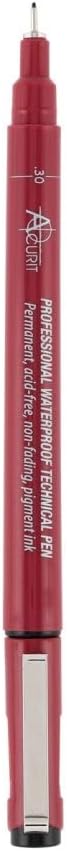 Waterproof Technical Pens - Professional Waterproof Technical Pen, Rich Blank Ink, Acid-Free, Light Fast, for Sketching, Drawing, CAlligraphy, & More! - [Single - 0.30mm]