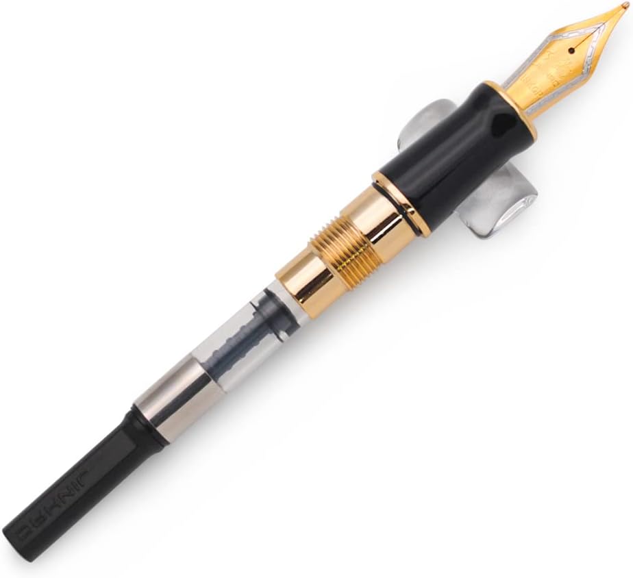 JINHAO 100 Fountain Pen with Ink Converter (Medium Nib 0.7mm, Galaxy Blue-A)