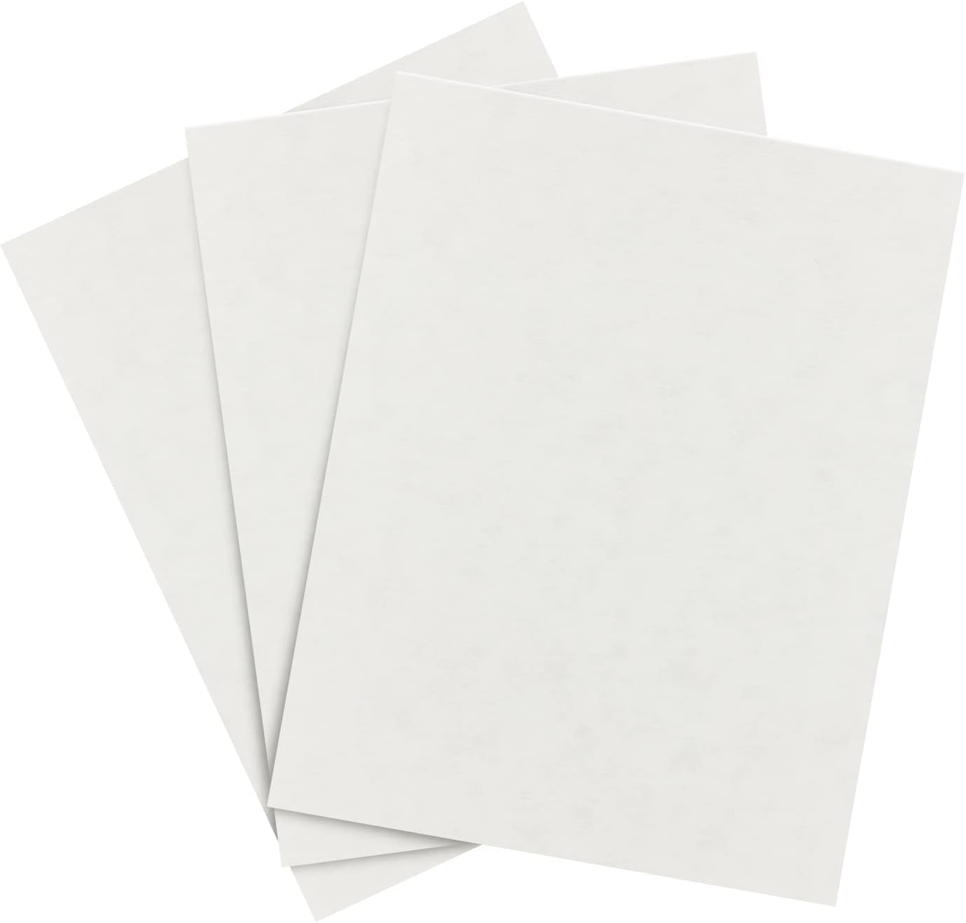 Fleece White Parchment Paper – Great for Certificates, Menus and Wedding Invitations | 24lb Bond / 60lb Text / 90GSM | Writing, Copy, Printing – 8.5 x 11 Letter Size Paper | 100 Sheets per Pack