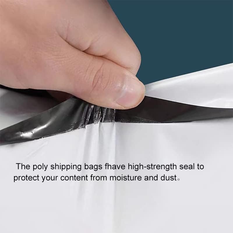 100 Pack 10x30 Inches Long Poly Mailers, Long Shipping Bags White Envelopes Packaging for Unique Narrow Items Mailing