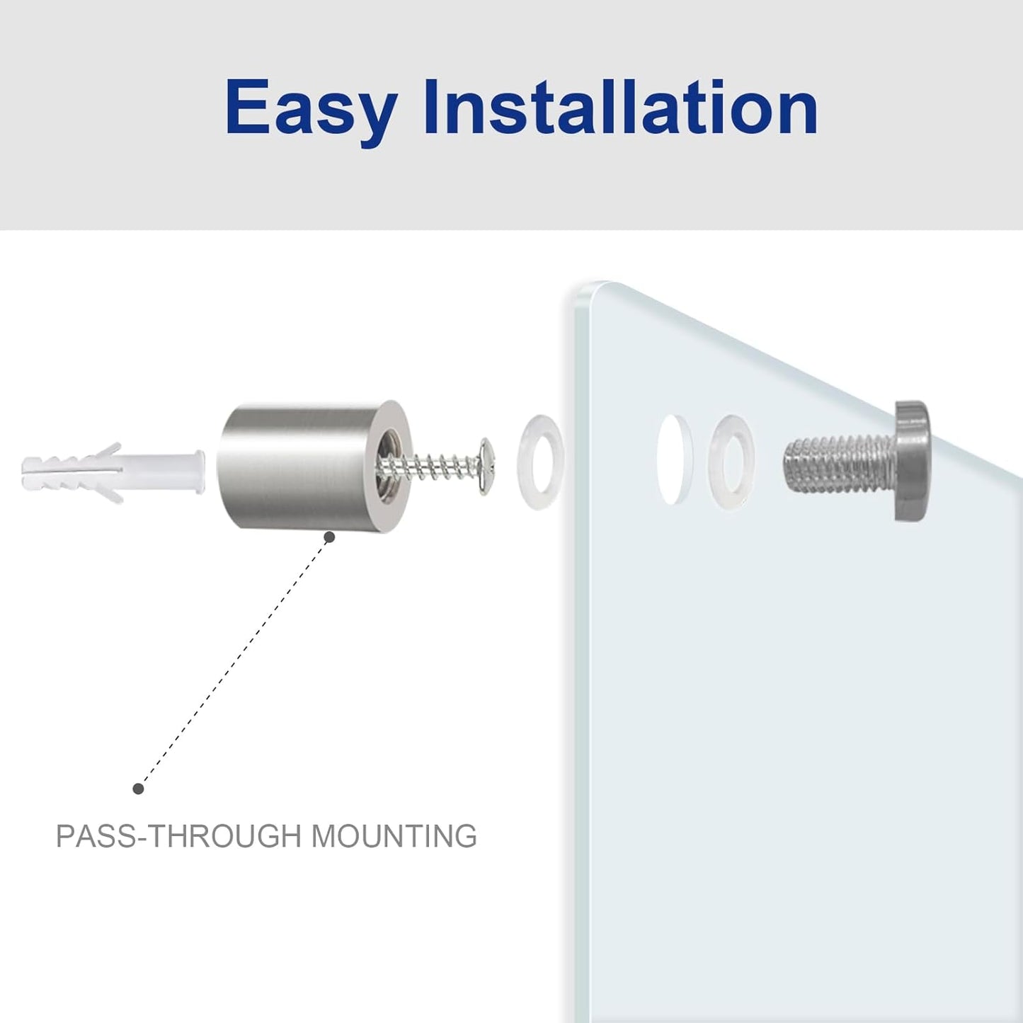 Glass Magnetic White Board - 36 x24 Inches Frameless Dry Erase Glass Whiteboard for Wall, Writing Board for Office, Classroom, Home and Presentation