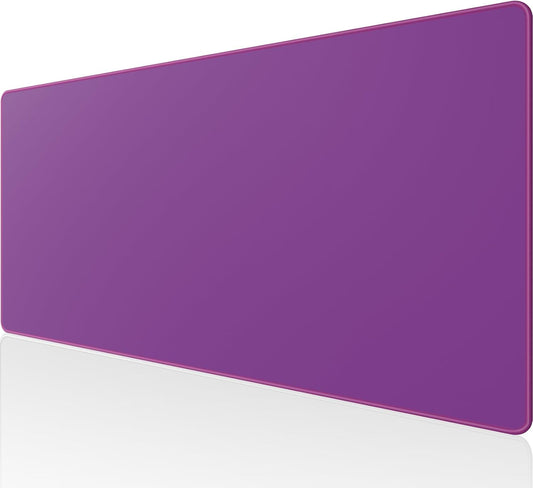 KTRIO Large Gaming Mouse Pad with Stitched Edges, Extended Mousepad with Superior Micro-Weave Cloth, Non-Slip Base, Water Resist Keyboard Pad for Gamer, Office & Home, 31.5x15.7in, Violet Purple