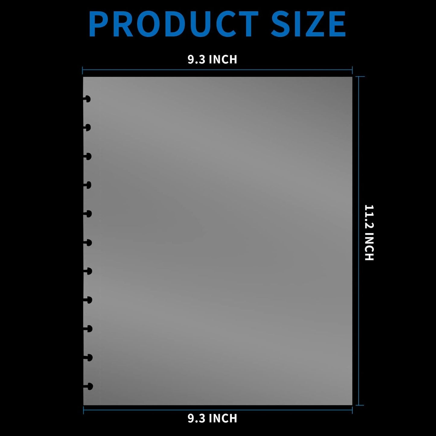 100 Piece Discbound Sheet Protectors Discbound Page Protector Letter Size Clear Plastic Page Protectors for Letter Size Discbound Binding Cover