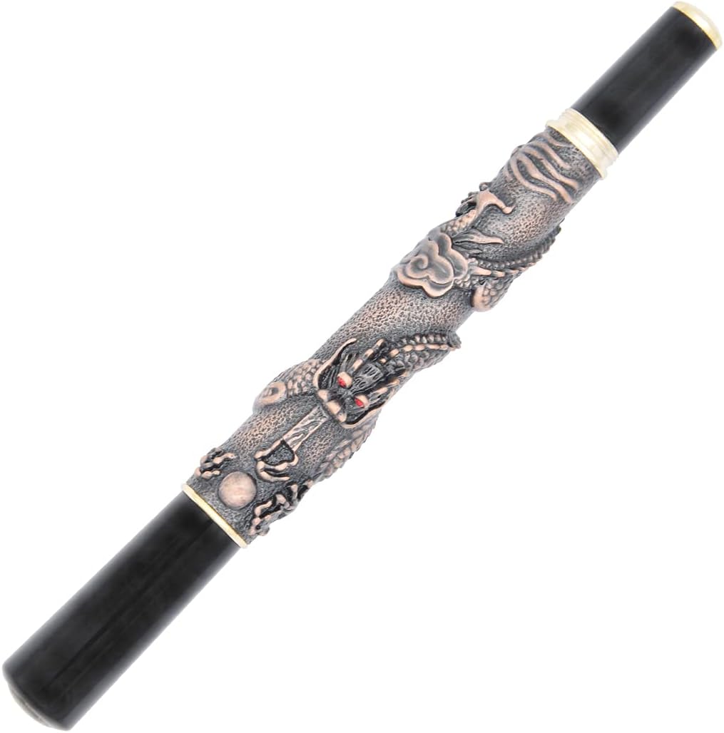 Gullor Basso-relievo Pen, Chinese Dragon, Medium Nib, a Heavy Noblest Pen Medium Nib