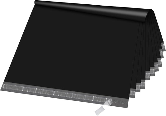 Fuxury Extra Large Poly Mailers 24x36" 50 Pcs, 2.5mil Bulk Shipping Bags for Clothing,Strong Adhesive Shipping Envelopes for Small Business Supplier,XL Poly Mailing Envelopes Black
