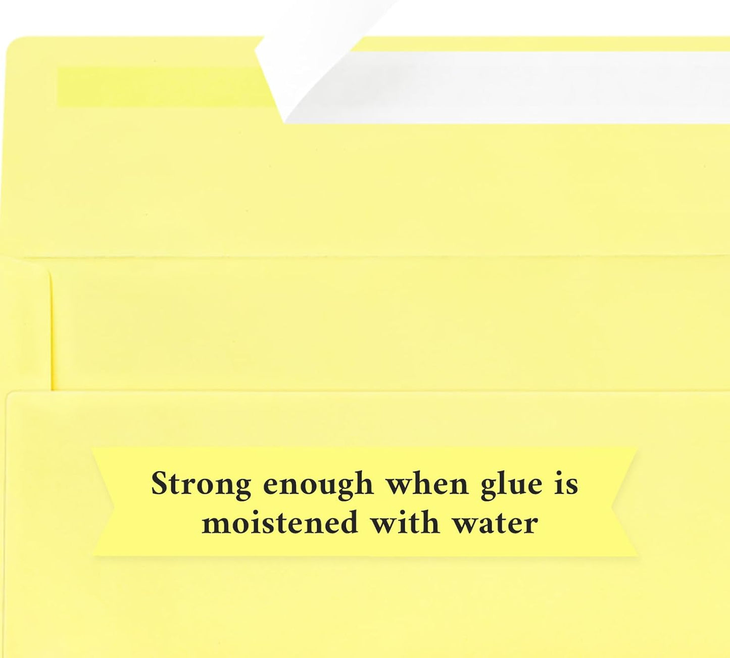100 Pack #10 Business Envelopes, Light Yellow Standard Envelopes Self Seal, Letter Size Mailing Envelopes for Checks Letters Invoices Christmas Birthday Graduation Wedding, 4 1/8 x 9 1/2 Inch