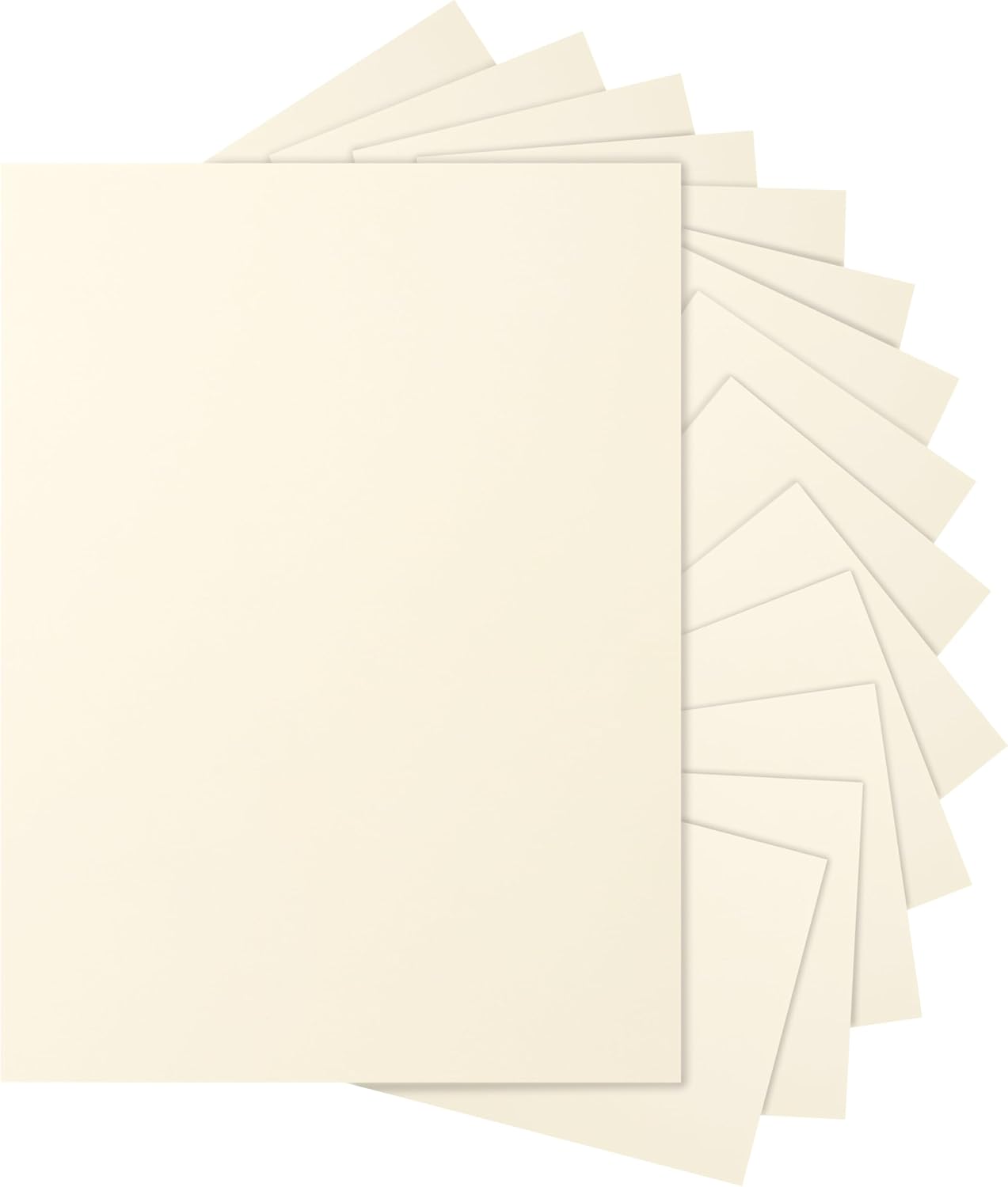 100 Sheets Cream Cardstock 8.5 x 11 Ivory Paper, 200gsm/75lb Off White Paper Card Stock for DIY Cards Making, Greeting Card, Business Cards, School Crafting, Menus, Certificates