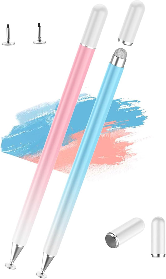 2 in 1 Magnetic Disc Stylus Pen for Touch Screens, Compatible with iPhone/iPad/Android/Microsoft/Surface All Capacitive Touch Screens
