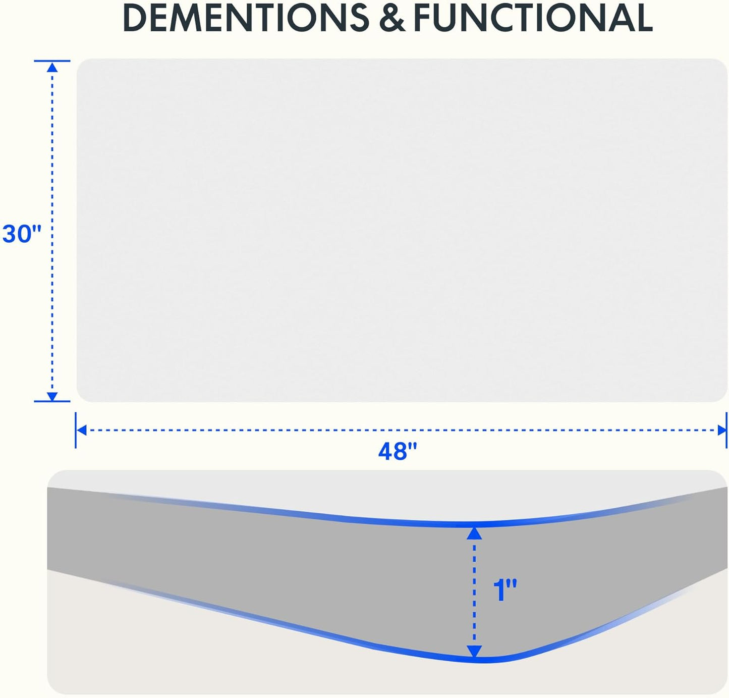 FLEXISPOT EN2 Whole-Piece Standing Desk with Clamp Power Strip, 48 x 30 Electric Stand Up Height Adjustable Desk with Cable Management (White Frame + 48" White Desktop, 2 Packages)