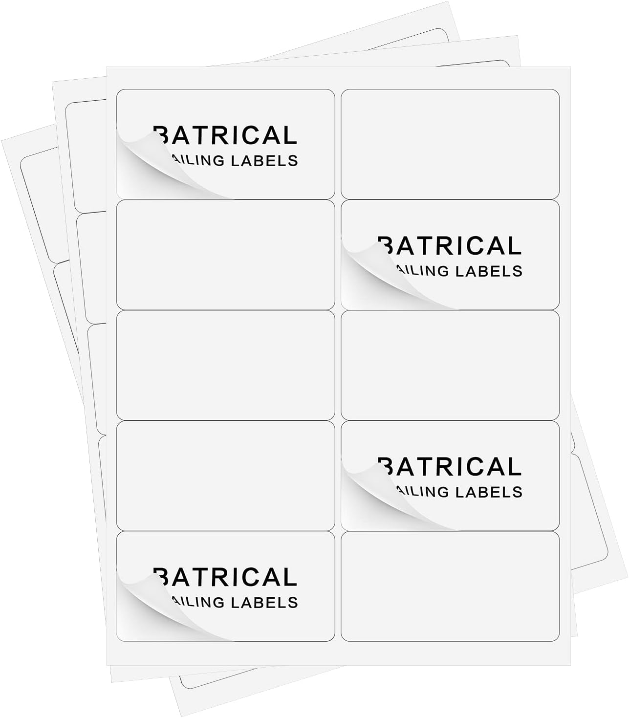 2"×4" Shipping Labels 500 Labels Sticker Paper for Laser/Ink Jet Printer mailing Labels 8.5"*11" White 10 per Sheet