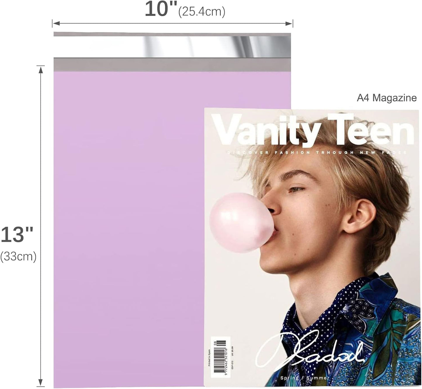 Fuxury Poly Mailers 10x13 Inch 1200 Pcs, Bulk Shipping Bags for Clothing, Strong Adhesive Shipping Envelopes for Small Business Suppliers,Waterproof Mailers Poly Bags Mailing Envelopes Light Purple