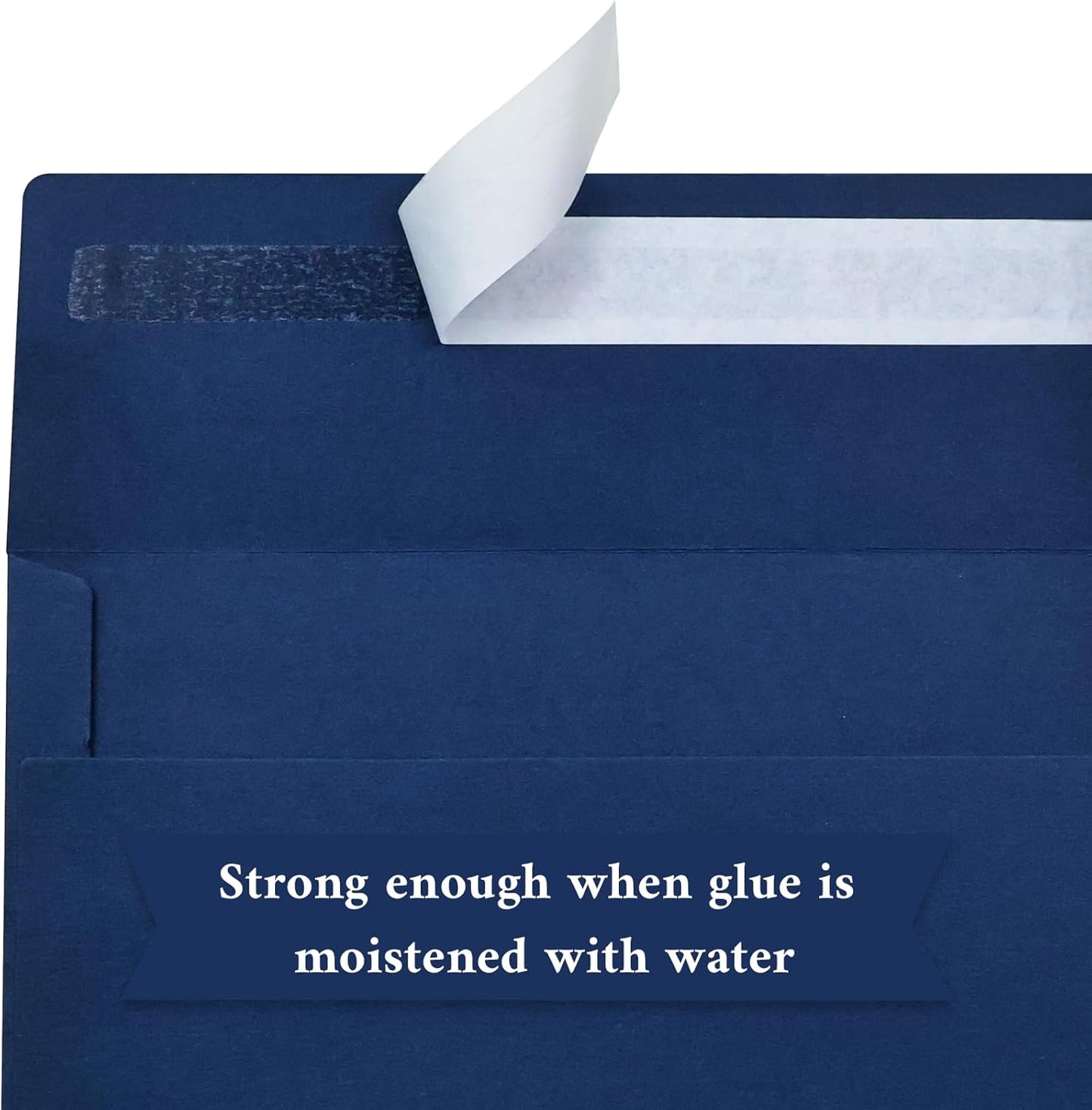100 Pack #10 Business Envelopes, Navy Blue Standard Envelopes Self Seal, Letter Size Mailing Envelopes for Checks Letters Invoices Statements Birthday Graduation Wedding,4 1/8 x 9 1/2 Inch