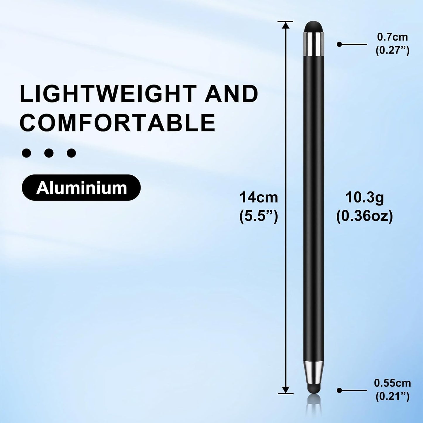 10PCS Stylus,Stylus Pen for Touchscreen,2 in1Universal Capacitive Touch Screen Pens for iPad/iPhone/Android/Smartphones and Tablets,Compatible with All Capacitive Touch Screen-Multiple Colors