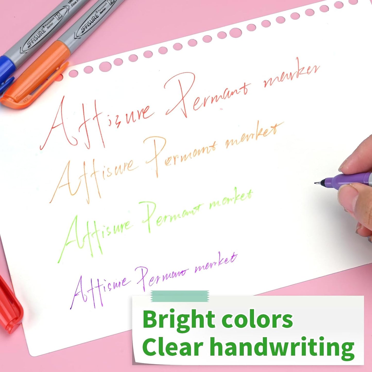 Permanent Markers, Ultra Fine Point Markers Set,12 Assorted Colors Work on Wood, Plastic, Paper, Metal, Stone, Glass for the Artist、Kids、Adult, 12 Count