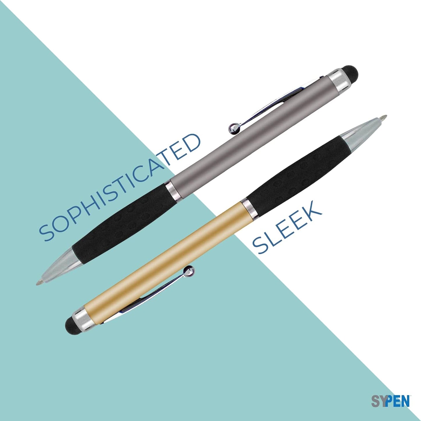 Personalized Pens With your Custom Logo or Text-600 Pack Bulk-for Businesses, Parties, and Events, 2 in 1 Ballpoint Pen & Stylus for Touchscreen Devices, Orange Barrel, Black Ink