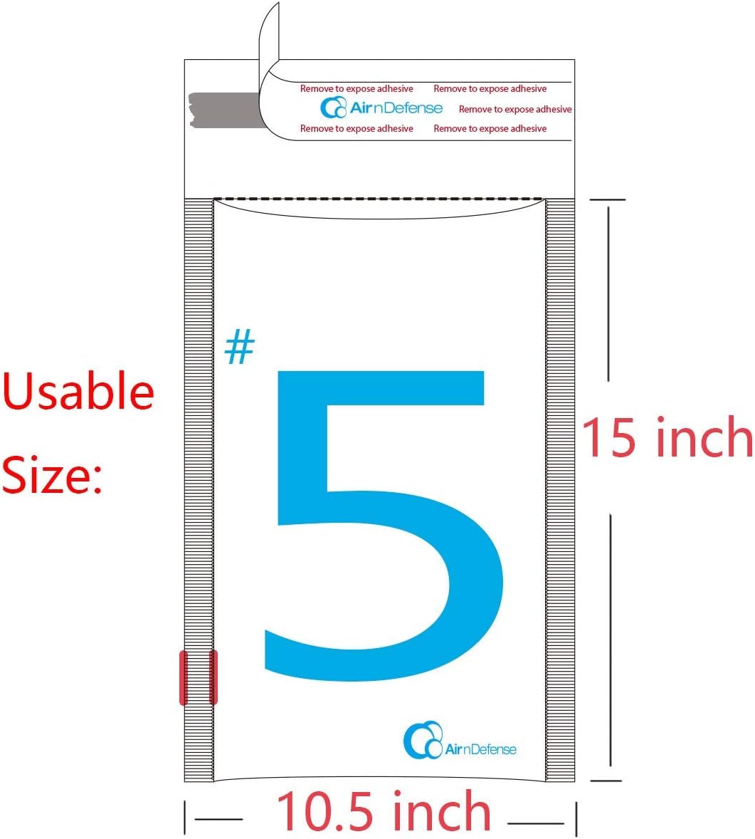 15/100/200/300/400/500/1000 pcs #5 10.5x16 Poly Bubble Padded Envelopes Mailers Shipping Bags AirnDefense (1000)