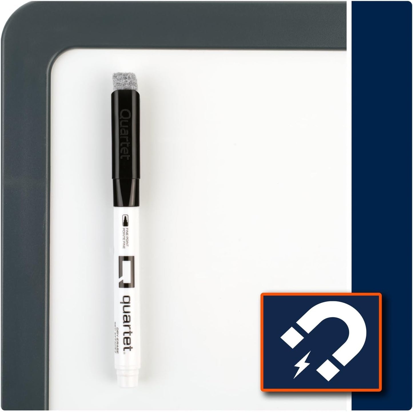 Quartet Dry Erase Markers, Fine Tip White Board Dry Erase Markers with DryGuard Ink Protection, Office Essentials, Black, 36 Pack (Q120Z01-R)