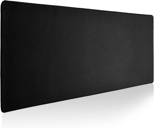Large Gaming Mouse Pad with Durable Stitched Edges, Non-Slip Rubber Base, Big Computer Keyboard Mouse Mat Desk Pad for Home Office Gaming Work, 11.81"x35.43"x0.12", Black