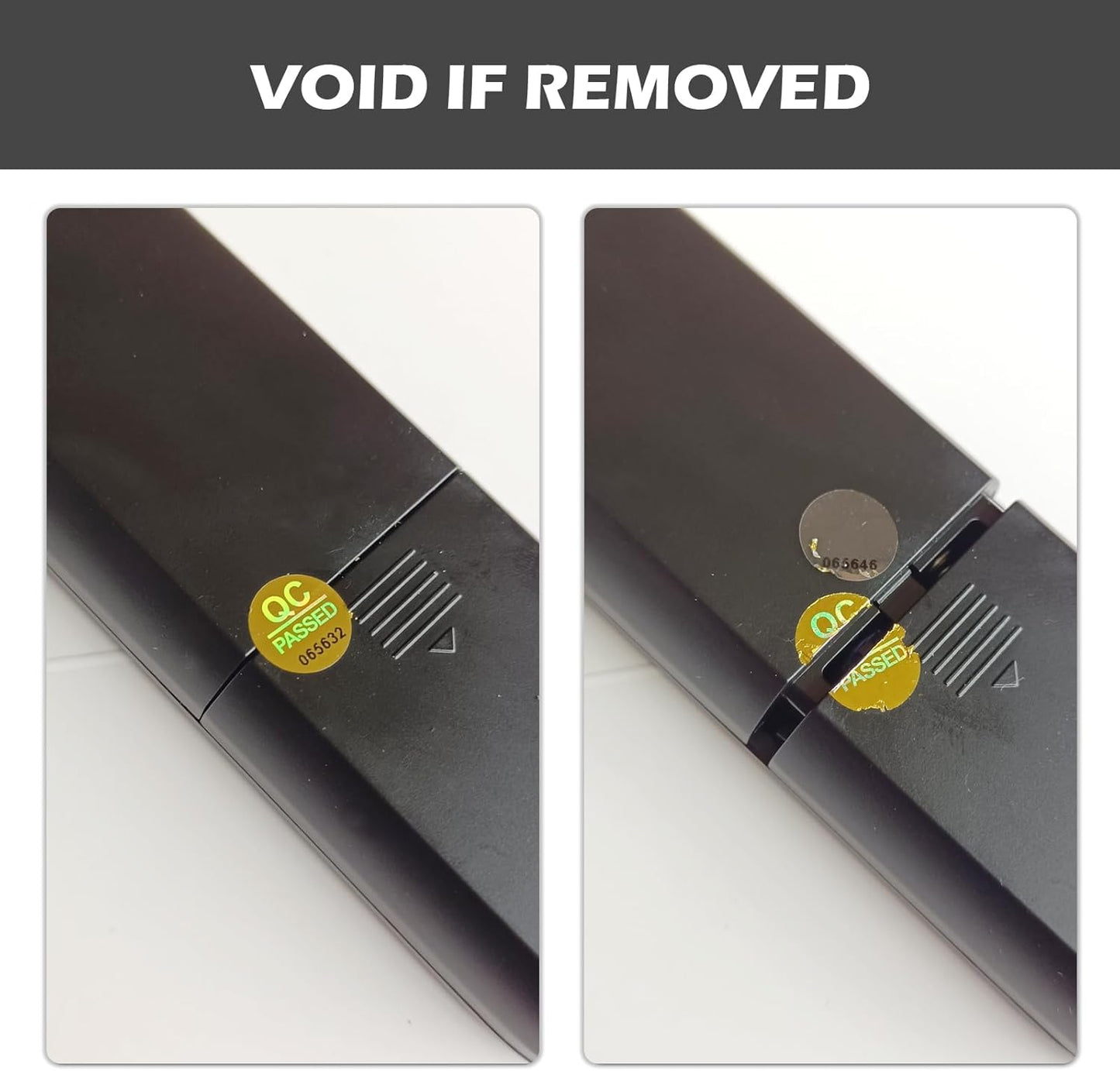 1300pcs QC Passed Tamper Proof Hologram Stickers High Security Labels Warranty Void Seal with Unique Serial Number (0.4 inch,Gold)