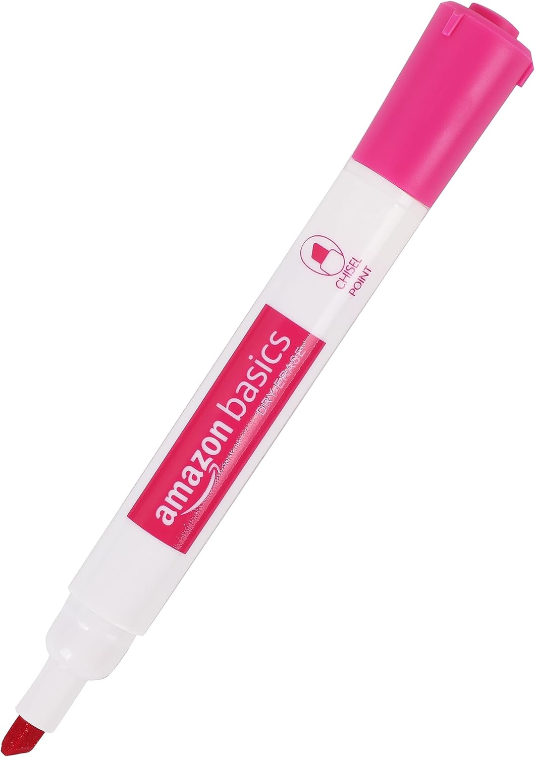 Amazon Basics Dry Erase Markers For Whiteboards, Chisel Tip, Low-Odor, Assorted Colors, Pack of 12