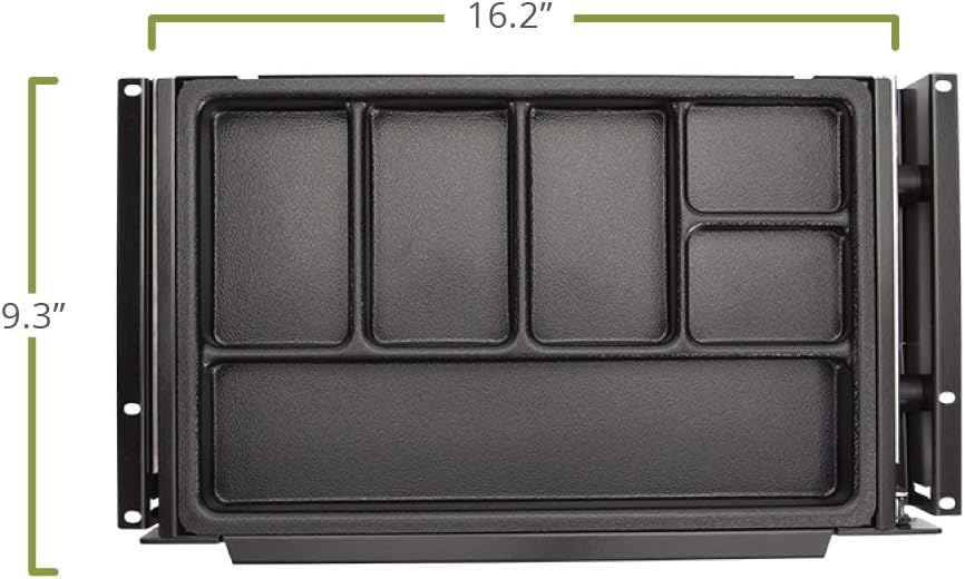 Perfect Posture Max Under Desk Storage Drawer – Large Desk Drawer with Lock for Regular & Sit-Stand Standing Desks, Black (19.5” x 9.5”)