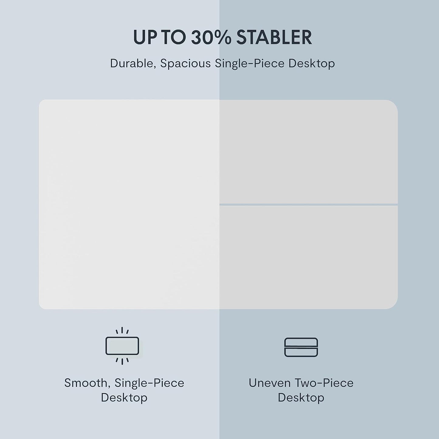 FLEXISPOT EN1 Whole-Piece Standing Desk 60"x24" Electric Height Adjustable Heavy Duty Steel Stand Up Desk Frame w/Automatic Smart Keypad (Black Frame + White Top, 2 Packages)