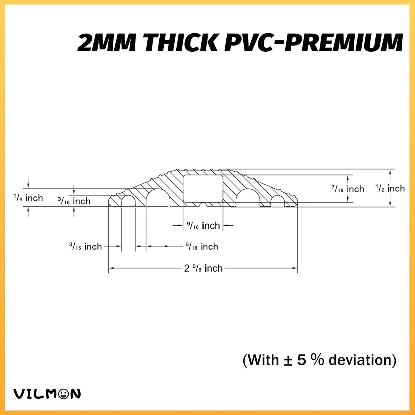 10FT Cord Cover, Flexible Floor Cable Cover, Cord Hider to Organize and Protect Wire, Wire Covers for Home and Office (10ft, 5 Channel)