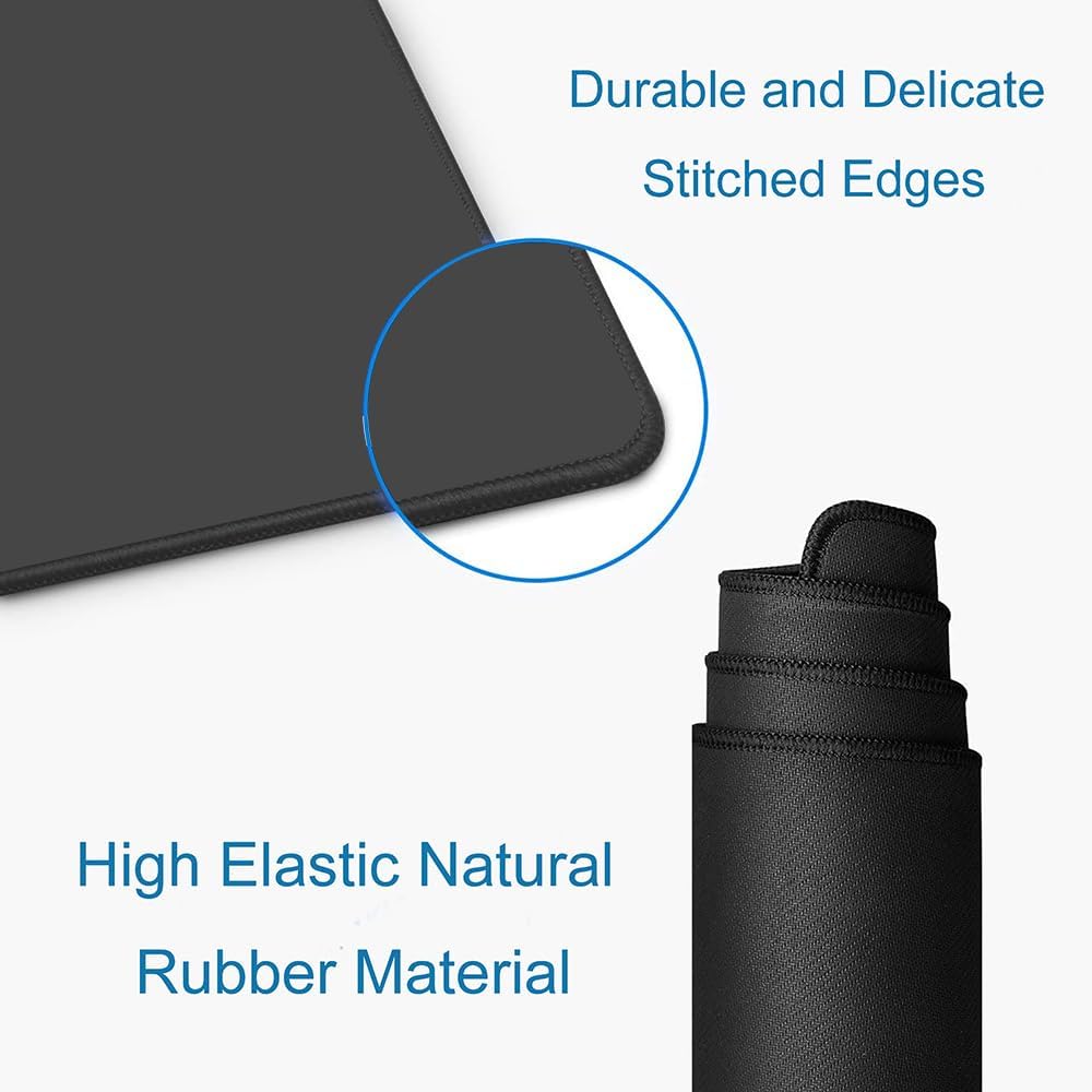 Large Gaming Mouse Pad, Office Mousepad, Desk Pad, Non-Slip Mouse Keyboard Mat for Office, Home and Laptop, (Dark Gray, 31.5" x 11.8")