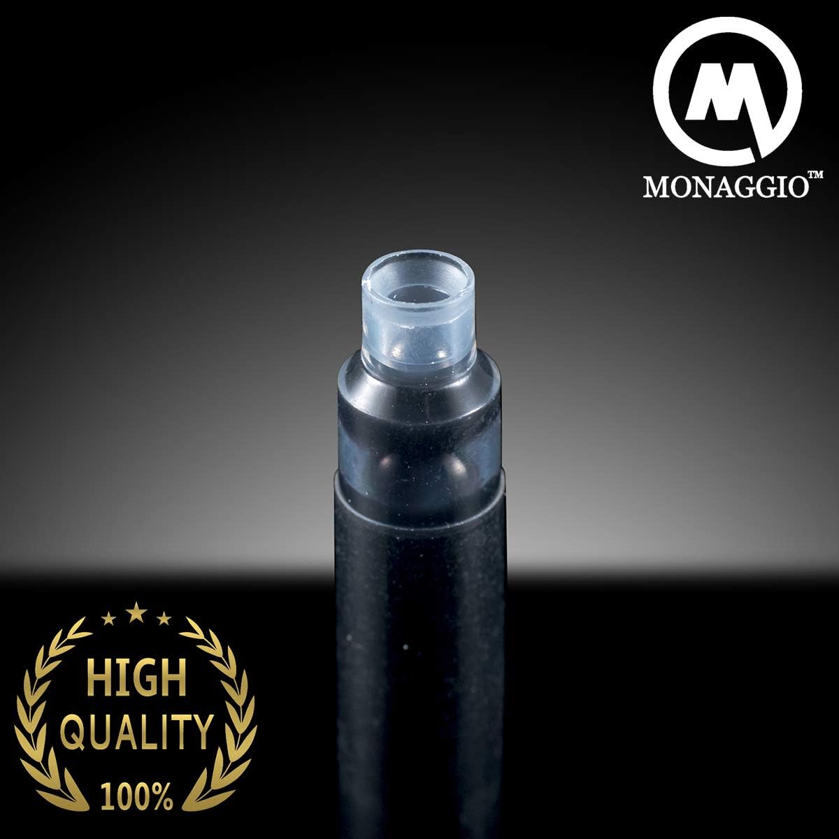 Vivid Black Ink Cartridges for Fountain Pens. Amazing Big Pack of 20 Short International Standard Size Cartridges. Perfect for Calligraphy Pen. Universal Fine Design with Incredible Long Lasting Color