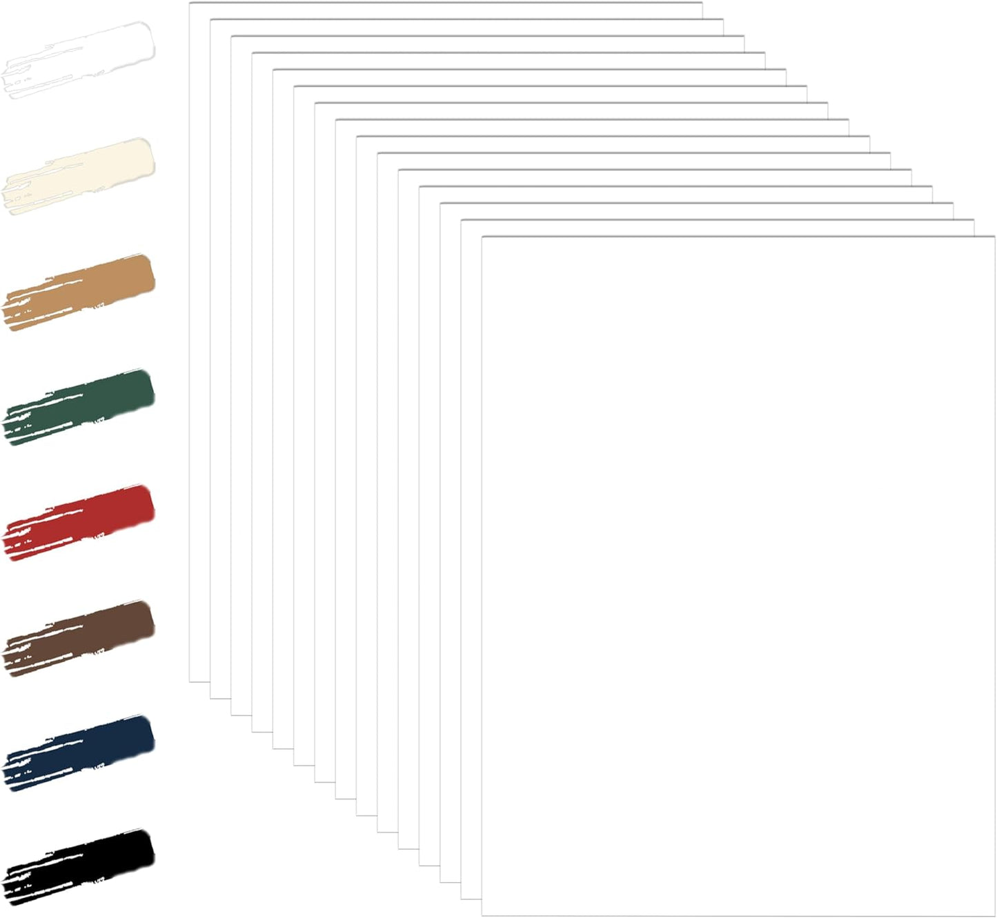 100 Sheets White Cardstock 8.5 x 11 Printer Paper, 92lb Heavyweight Crafting Paper Card Stock for Wedding, School, Memus, Making Cards, Business Cards, Invitations, Certificate