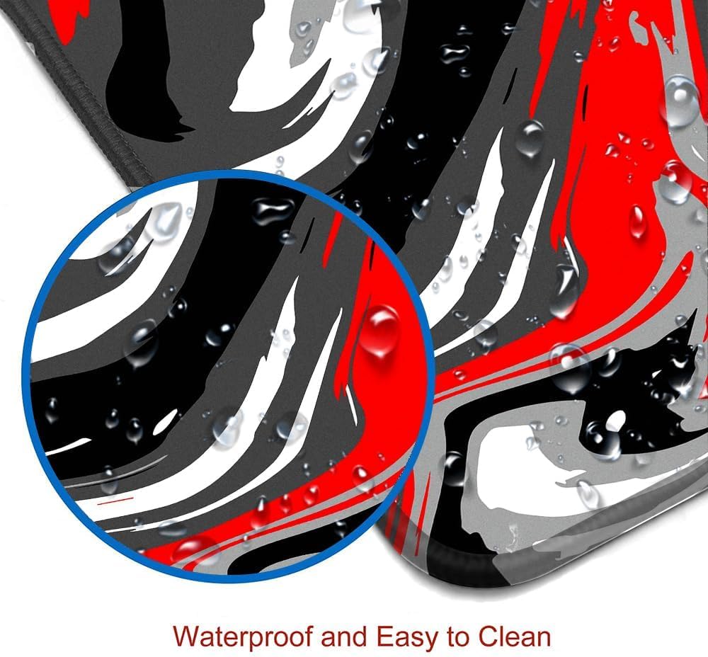 Large Mouse Pad for Desk - Gaming Mouse Pad with Stitched Edges, Anti-Slip Base, Desk Pad for Keyboard and Mouse