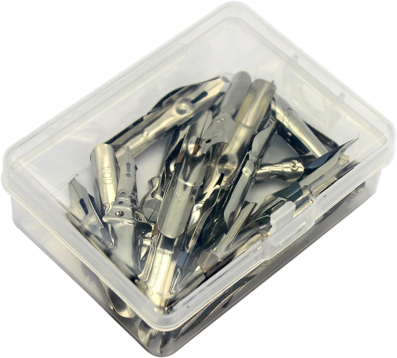 Gullor A Bunch of Nibs for Comic Dip Pen, Assorted Calligraphy Dip Pen Nibs, Various Sizes and Shapes, 33 Nibs in Box