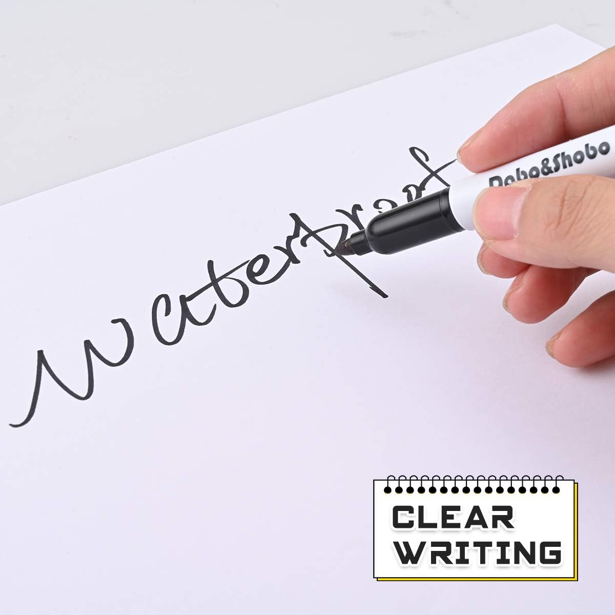 Dabo & Shobo 48 Colors Permanent Markers, Fast Drying, Suitable For Classroom Office Meeting，Works On Plastic, Wood, Stone, Metal and Glass for Doodling, Coloring, Marking