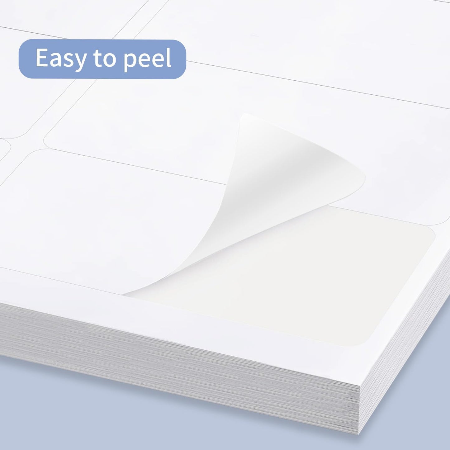 1" x 2-5/8" Address Labels 600 Labels Sticker Paper for Laser/Inkjet Printer Mailing Labels 8.5"×11"-White/20 Sheet