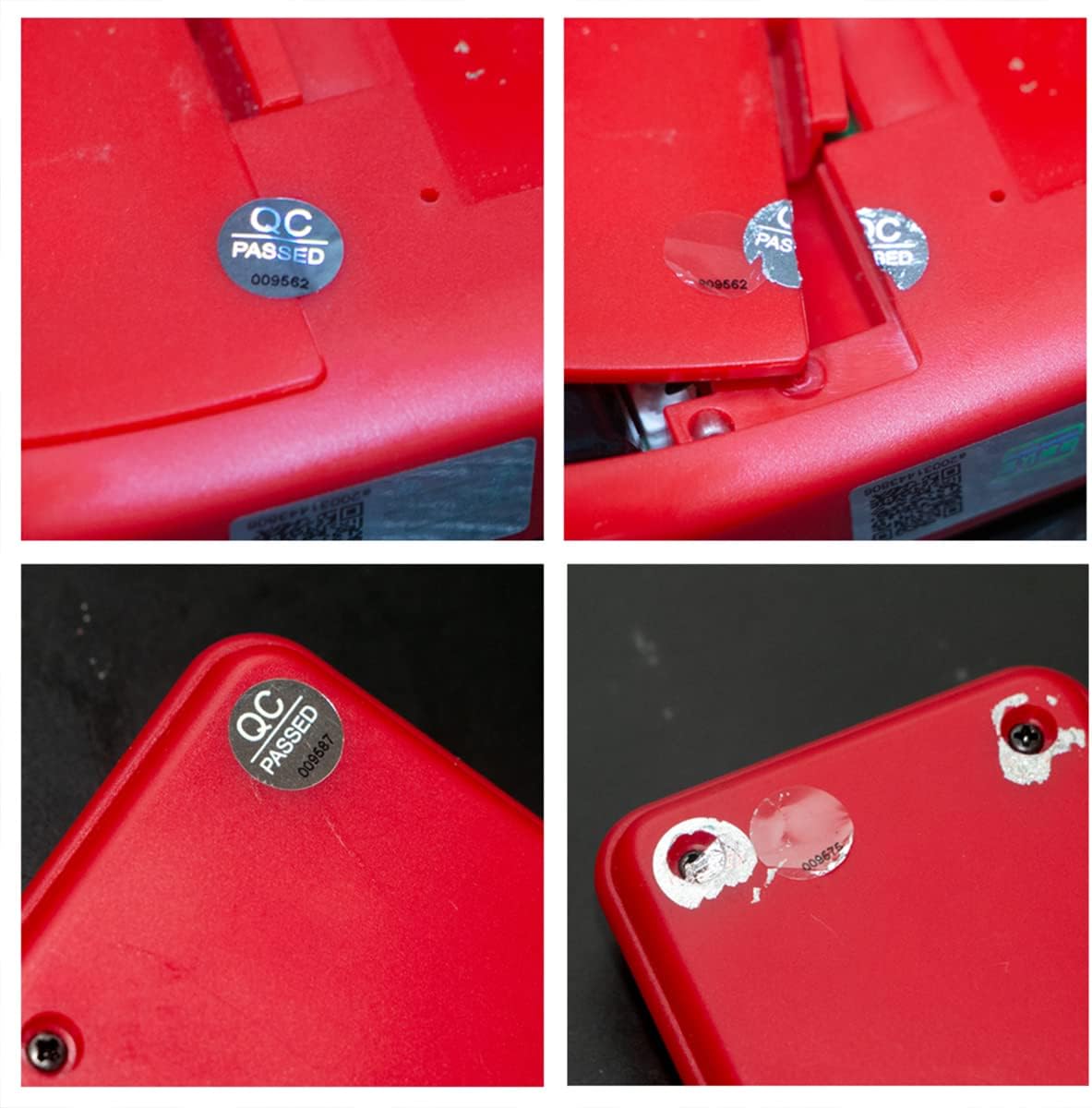 1500pcs Silver High Security Seals Tamper Evident Sticker Warranty Void QC Passed Labels Hologram Stickers with Unique Serial Numbering 0.4Inch,GQYH