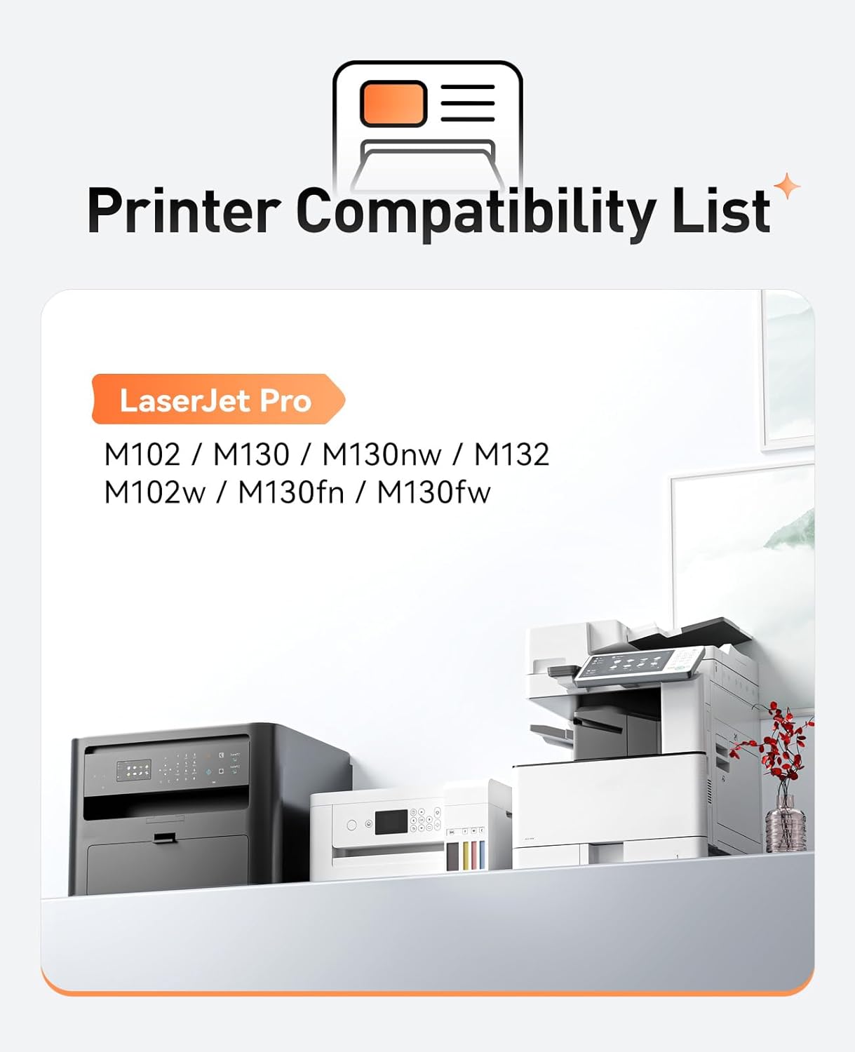 19A CF219A Drum Unit (Not Toner) Black 2-Pack High Yield Replacement for HP 19A CF219A Imaging Drum Compatible with HP Laserjet Pro MFP M130fn M130fw M130nw M130a M102w M102a M130 M102 Series Printer