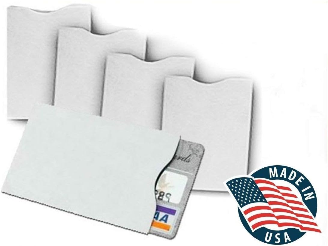 10x RFID Blocking Credit Card"DuPont TYVEK" Sleeves for wallet or purse. Protect your debit cards, credit cards and IDs from identity theft skiming.