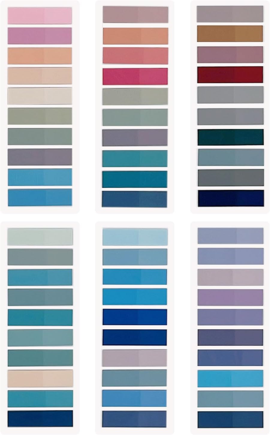 1200pcs Tabs for Annotating Books, Morandi Book Tabs for Binders, Page Markers for Notebooks, Clear Sticky Notes, Multi-Colored Writable and Repositionable Cute Annotation Tabs