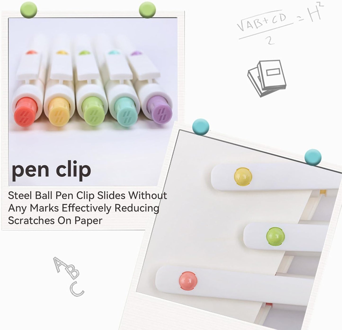 Gel Pens, 5Pcs 0.5mm Fine Point Pens With Smooth Wirting,Quick Dry Aesthetic Pens For Journaling, Ballpoint for Office School Supplies,Gifts for Women Men Student(Ivory White)