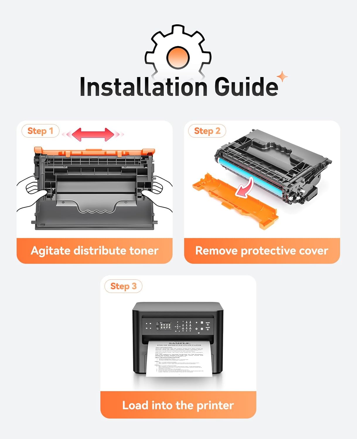 147A Black Toner Cartridge 1-Pack High Yield with Chip Replacement for HP 147A W1470A Toner Cartridges Compatible with HP Laser Jet Enterprise Flow MFP M634h M635z M636z M610dn M611dn M612dn Printer